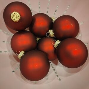 Elegant Red Holiday Ornaments